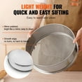 thumbnail image 5 of VEVOR Flour Sieve Fine Mesh,12 Mesh Flour Sifter, 304 Stainless Steel Fine Mesh Sifter Food-grade, Dia. 12.6" Fine Mesh Strainers for Baking, 5 Sizes Mesh hole for Mungbean, Rice, Flour, Pearl Powder, 5 of 9