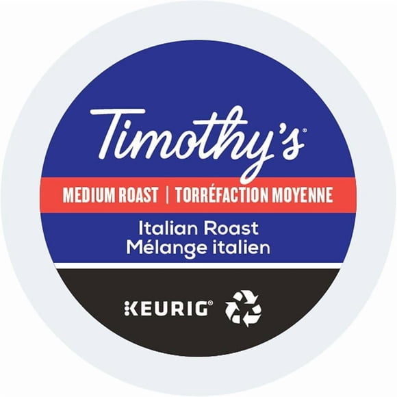 Timothy's Italian Roast Keurig K-Cup Pods 96 count