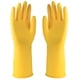 thumbnail image 1 of 3 pares de guantes domésticos reutilizables, guantes de goma para lavar platos, grosor extra, mangas largas, limpieza de cocina, trabajo, pintura, (talla M, amarillo), 1 of 5