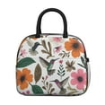 thumbnail image 2 of Obrewu Pioneer Flower and Bird Lunch Bag for Adult, Insulated, Leakproof, Oxford Cloth, 2 of 7