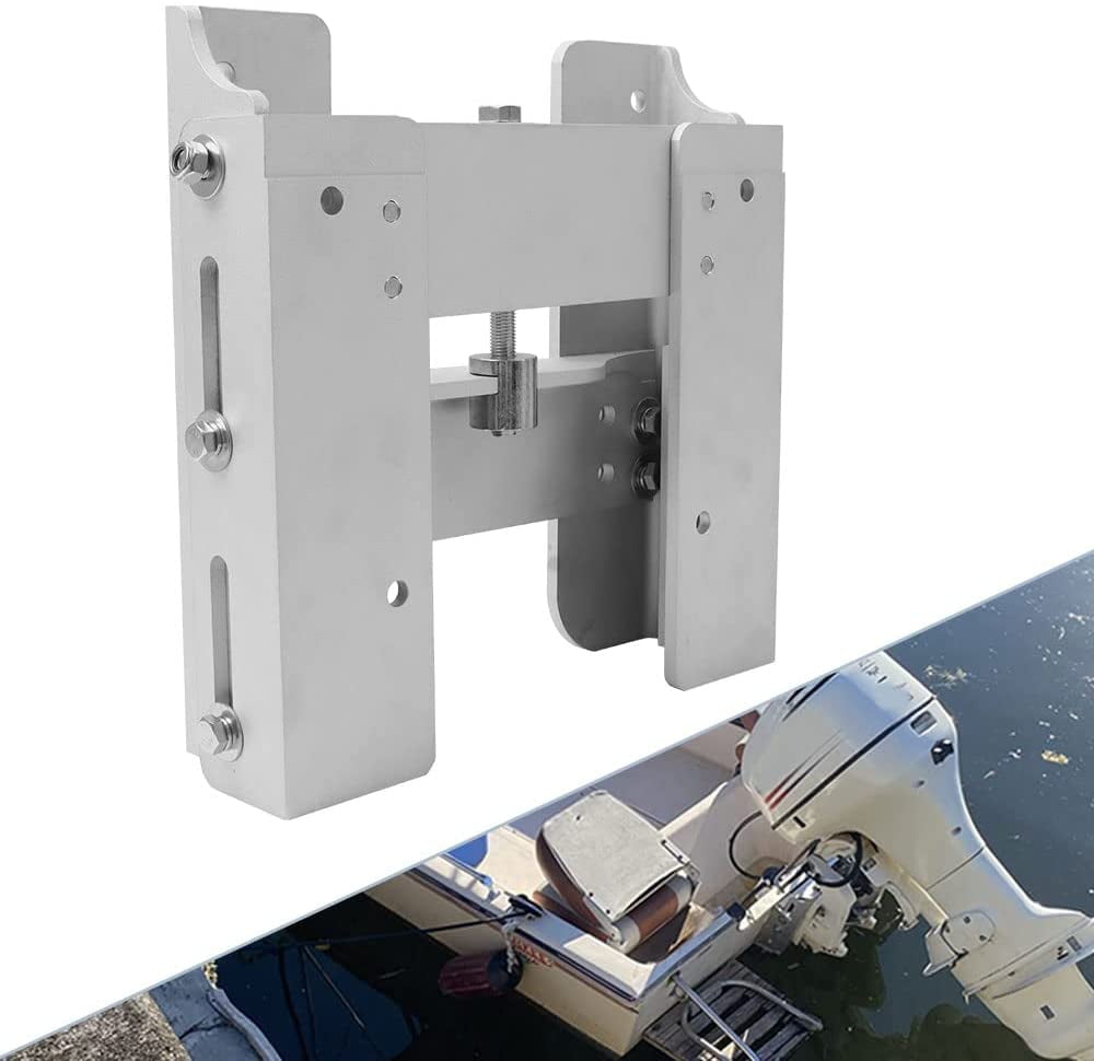 NIXFACE Jack Plates for Outboard Motor 4'' Set Back Adjustable for Boat