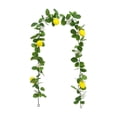 thumbnail image 2 of 3 Guirnaldas Artificiales de Limones con Flores para Aniversario, 170 Cm, Repisa de Chimenea, Enredadera Verde, 2 of 9