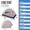 thumbnail image 3 of Carpa ALPS Mountaineering Lynx para 2 Personas para Senderismo y Camping, 3 of 4