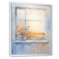 thumbnail image 2 of Designart "Countryside Windows with Yellow Flowers II" Farm Framed Wall Art - Country Blue Farm Windows Bedroom Framed Canvas Wall Art, 2 of 6