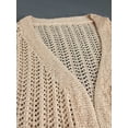 thumbnail image 3 of Women Crochet Lightweight Cardigan Cover Up Open Front Long Sleeve Summer Cardigans Long Open Front Sweater Extra Long Sweaters Womens Cardigan Print Vintage Sweater Thanksgiving Sweaters for Women, 3 of 5