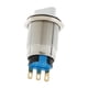 thumbnail image 4 of 19mm Interruptor de Autoblocantes Perilla cesorios de Buena Color Plata, 4 of 7