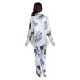 thumbnail image 3 of Womens Satin Pajama Set Button Down Sleepwear Long Pj S-2XL, 3 of 3