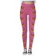 thumbnail image 4 of ZMHEGW Womens Pants Trendy Casual Butterfly Print Leggings Lift Fitness Sports Leggings Yoga (Style 5) Trousers, 4 of 5