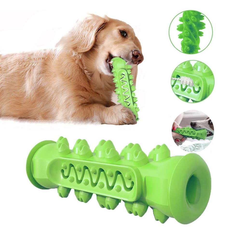 Non-toxic Rubber Pet Dog Puppy Dental Teeth Healthy Chew Biting Ring Play Toy NJ 