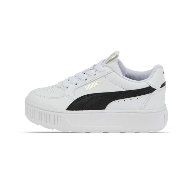 TENIS CASUAL PUMA KARMEN REBELLE PS BLANCO-NEGRO 388421 02 NIÑA 20.5 cm