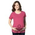 thumbnail image 1 of Maternity Baby Loading Shirt Humor Funny Cute Internet Pregnancy Tee (Pink) - S, 1 of 4