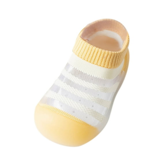 Kids Toddler Socks Boys Girls Summer Striped Breathable Soft Sole Rubber Shoes Slipper Anklet Socks 5-36Months