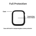 thumbnail image 3 of 3PCS Qixxronics for Apple Watch Case, SE 3 (40mm), Black, with Built-in Tempered Glass Screen Protector, 3 of 5