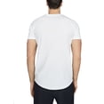 thumbnail image 2 of Ma Croix Mens Lightweight Hipster Curved Hemline T Shirt with Side Zipper, 2 of 6