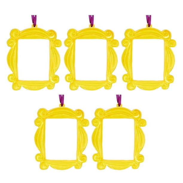 Friends Tv Show Frame Christmas Ornament Frame Christmas Tree Colgante Regalos Para Familiares Y Amigos 5Pcs Vogacara HA038095-00