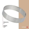 thumbnail image 5 of PERFORATED TART RING, Round, in Stainless Steel, 0.75-Inch high O 5-Inch, 5 of 6