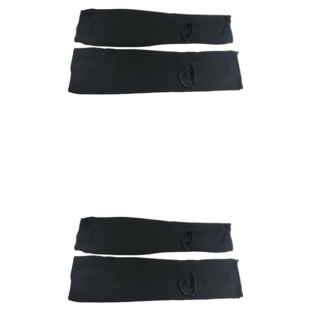 Naiovety Protector de piernas Calcetines respetuosos con la piel Adultos Niños Equipo de protección ligero Reutilizable Boxeo Karate Equipo Negro L 2Conjunto