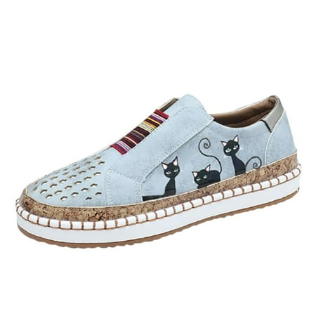

FRSASU Women S Shoes Clearance Women S Slip On Shoes Slip-On Comfort Comfortable for Walking Sneakers Slip On Shoes