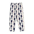 thumbnail image 4 of Daiia Seahorses and Hearts Women's Sleep Pant with Pockets and Drawstring,Pajama Pants-X-Large, 4 of 9