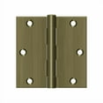 thumbnail image 2 of Deltana S35U5-R 3-1/2" x 3-1/2" Square Hinge; Antique Brass Finish, 2 of 2