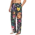thumbnail image 2 of Xecao Mushrooms Snails Butterflies Men's Straight Lounge Pajama Pants: The Ultimate in Comfortable Sleepwear, 2 of 9