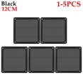 thumbnail image 1 of 1-5PCS Soft Magnetic Frame Dust Filter PC Case Cooling Fan Nylon Dustproof Mesh Cover Net Guard Power Supply Anti-dust Net Black 12cm 1pc, 1 of 6