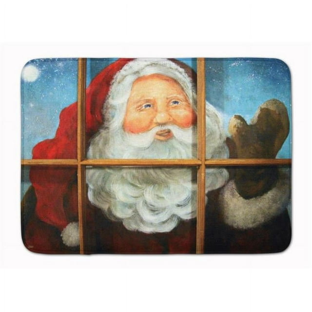 Carolines Treasures PJC1079RUG Kindly Visitor Santa Claus Christmas Machine Washable Memory Foam Mat