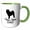 Green/White, variant on 3drose, Chow Chow Dog Dad, 11oz Magic Transforming Mug