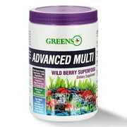 Greens Plus Advanced Multi Wild Berry Green Superfood, Organic Protein Fruits and Veggies Greens Powder, Greens Supplement, 30 Servings
