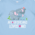 thumbnail image 4 of Inktastic My Grandma Loves Me Baby Boys or Girls Baby T-Shirt, 4 of 5
