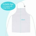 thumbnail image 2 of 10 Pack Kids Apron Adjustable Children Apron with 2 Pockets Chef Painting Apron for Cooking Baking Painting White, 2 of 7