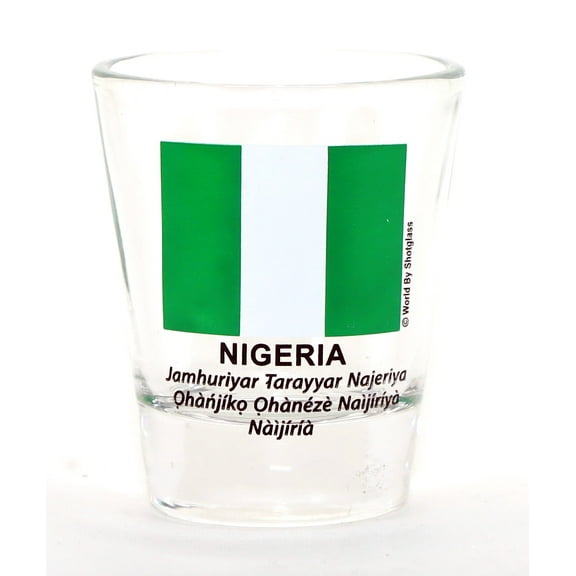 Nigeria Flag Shot Glass
