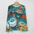 thumbnail image 5 of The Octonauts Women’s Pajama Top 3D Digital Print Sleepwear Trendy Crewneck Pullovers Long Sleeve Shirts XL, 5 of 8