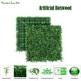 thumbnail image 3 of Indoor/Outdoor Artificial Hedge Artificial Plant Great Boxwood Ivy Substitute Sound Diffuser Privacy Fence Hedge Topiary Gardenia Greenery Panels 20x20" 84pc(Cover231 sqft), 3 of 10