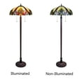 thumbnail image 6 of RADIANCE Goods Tiffany-Style Dark Bronze 2-Light Victorian Floor Lamp 18" Shade, 6 of 8