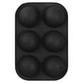 thumbnail image 1 of Toystoory 6 celdas media bola esfera 3D molde de pastel de silicona Muffin molde para hornear Chocolate Type7 NO7 Toystoory HA002563-04, 1 of 6