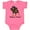 Hot Pink, variant on Trick or Treat Cerberus Rottweiler Boys or Girls Baby Bodysuit