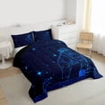 thumbnail image 2 of jejeloiu Ice Hockey Twin Comforter Sets,Ball Game Bedding Set,Blue Starry Sky 03 For Adult Reversible 2pcs, 2 of 8