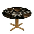 thumbnail image 3 of JEUXUS Round Fitted Tablecloth with Elastic Edged, Forest Elk Round Table Cover, Watercolor Elk Waterproof Table Cover for Kitchen Dining Holiday Parties Decoration,Fit for Round Tables, 3 of 7