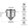 thumbnail image 3 of Collapsible Pour Over Coffee Dripper - Stainless Steel Reusable Coffee Filter for 1-2 Cups, Portable Paperless Coffee Maker for Travel, Camping, Office (Easy Clean & Compact), 3 of 9