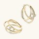 thumbnail image 2 of Moissanite Diamond Earrings Fashion Circle Earrings Xmasstyle75, 2 of 2