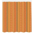 thumbnail image 2 of Ambesonne African Shower Curtain, Folkloric Pattern Ornaments, 69"Wx75"L, Orange Coral, 2 of 4
