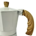 thumbnail image 5 of Cocina Criolla 6-Cups White & Wood Espresso Coffee Maker Greca, 5 of 6