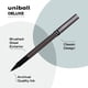 thumbnail image 2 of Bolígrafo Rollerball Uni-Ball Deluxe, 0,5 mm, tinta negra, paquete de 3, 2 of 6