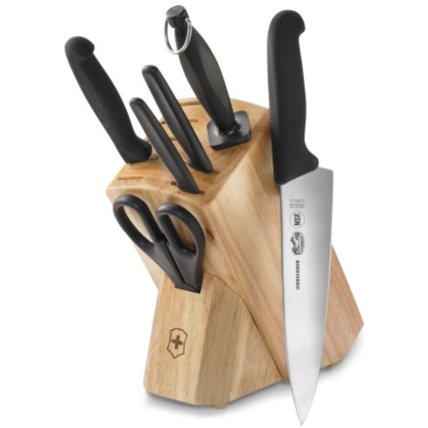 Victorinox Forschner 7 Piece Block Set, Fibrox Handle* (Includes Free Gift)