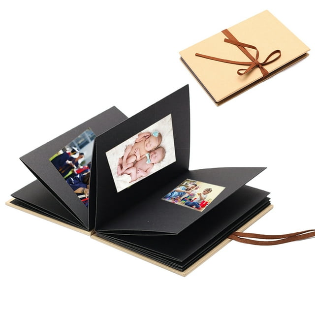 Coofit Scrapbook Album DIY Creative Simple Folding Photo Album Photo Scrapbook