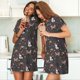 thumbnail image 4 of Disketp French Bulldogs para Camisón Corto de Manga Corta para Mujeres, Camisón Cómodo con Escote Redondo, Bonito y Confortable, 4 of 6