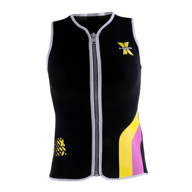 Womens Wetsuit Top, 3mm Zip Wetsuit Jacket Sleeveless for Canoeing Sea Kayaking L Walmart.ca