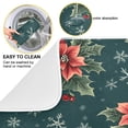 thumbnail image 2 of Yayeee Dish Drying Mat for Kitchen Counter 16"x18" Microfiber Absorbent Pad, Floral Christmas, 2 of 7