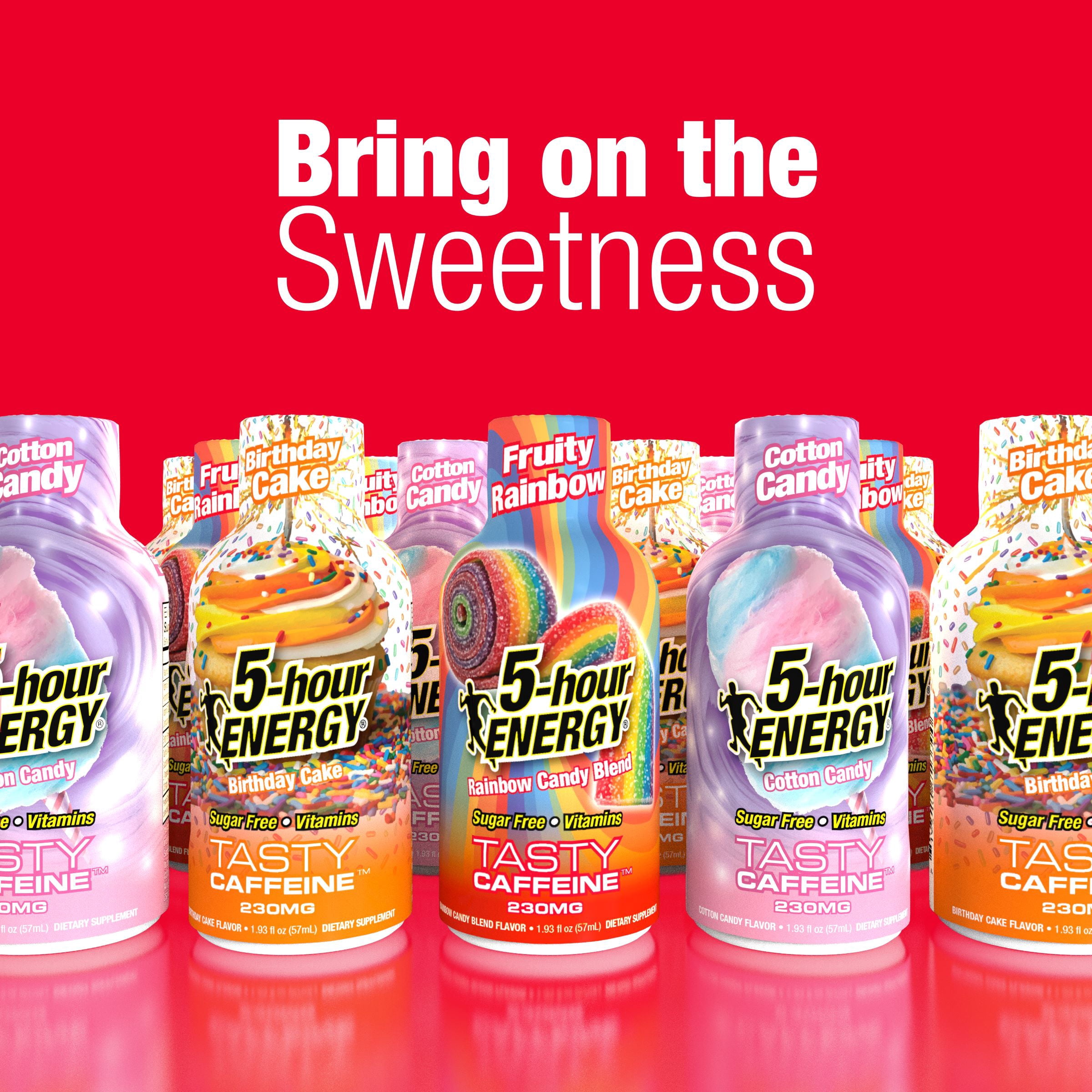5-hour ENERGY Extra Strength Shots, Fruity Rainbow Flavor, 1.93 fl oz, Pack of 4